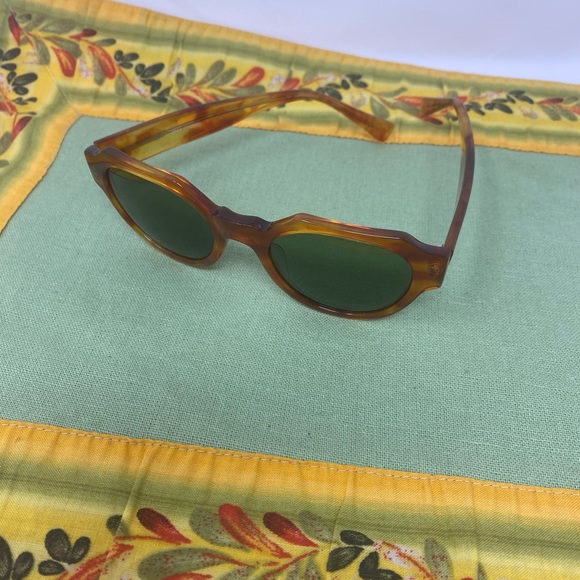 Italian EPOS angular sunnies sunglasses funky fun green lenses - Picture 6 of 9